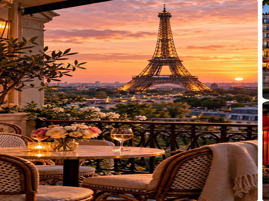 Ilustración turística de París